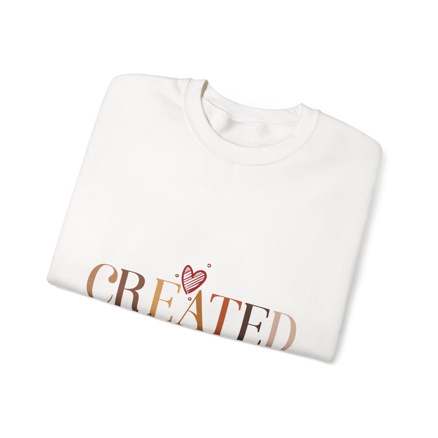 "Created With A Purpose" Inspirational Crewneck Sweatshirt