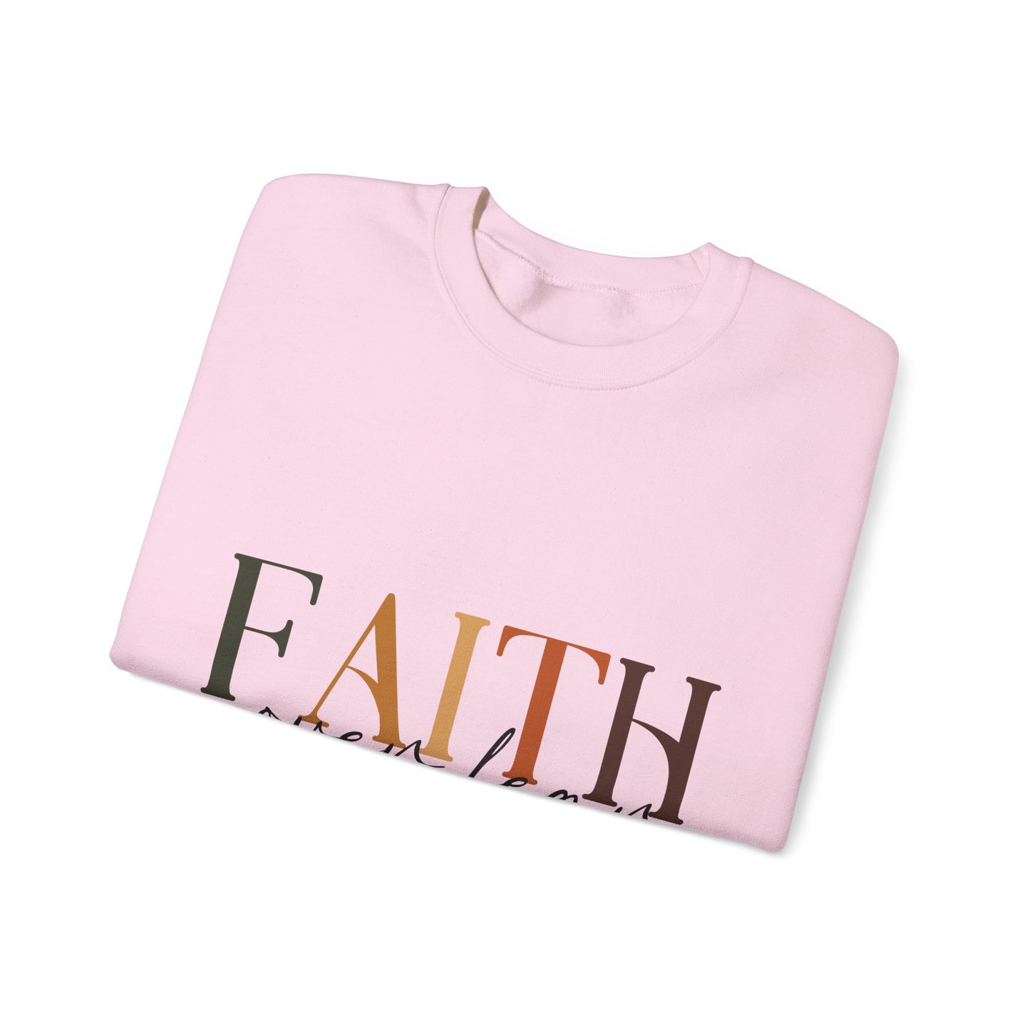 "Faith Over Fear" Inspirational Unisex Heavy Blend™ Crewneck Sweatshirt