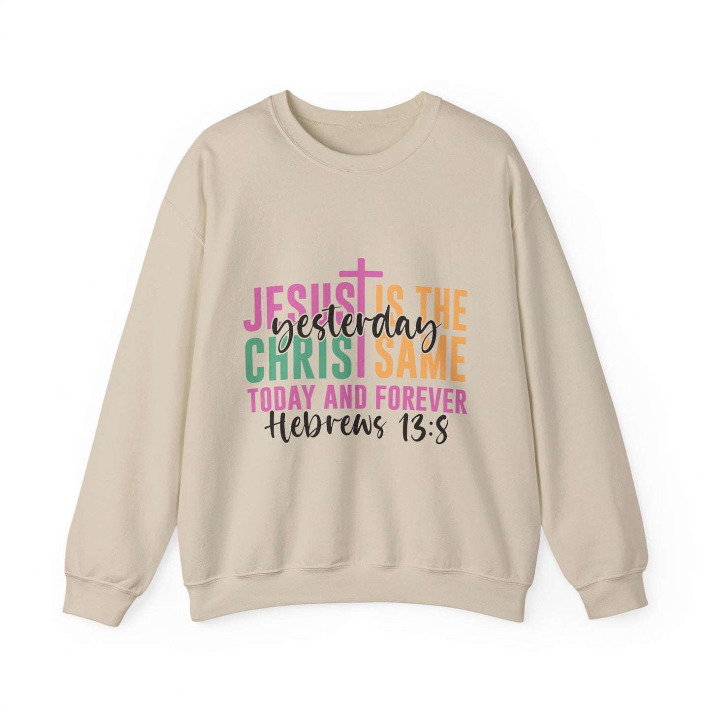 "Jesus Is" Faith-Inspired Crewneck Sweatshirt