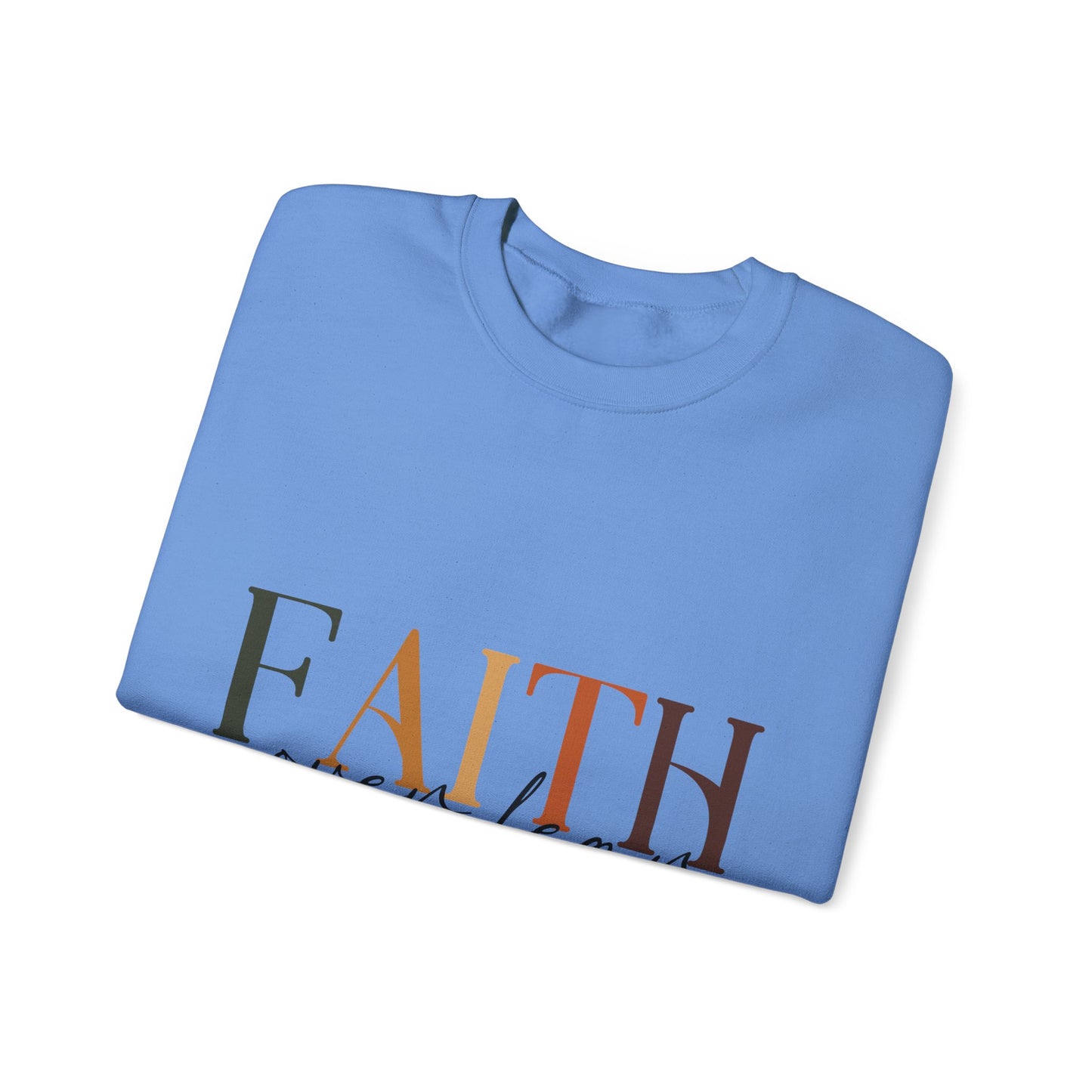 "Faith Over Fear" Inspirational Unisex Heavy Blend™ Crewneck Sweatshirt