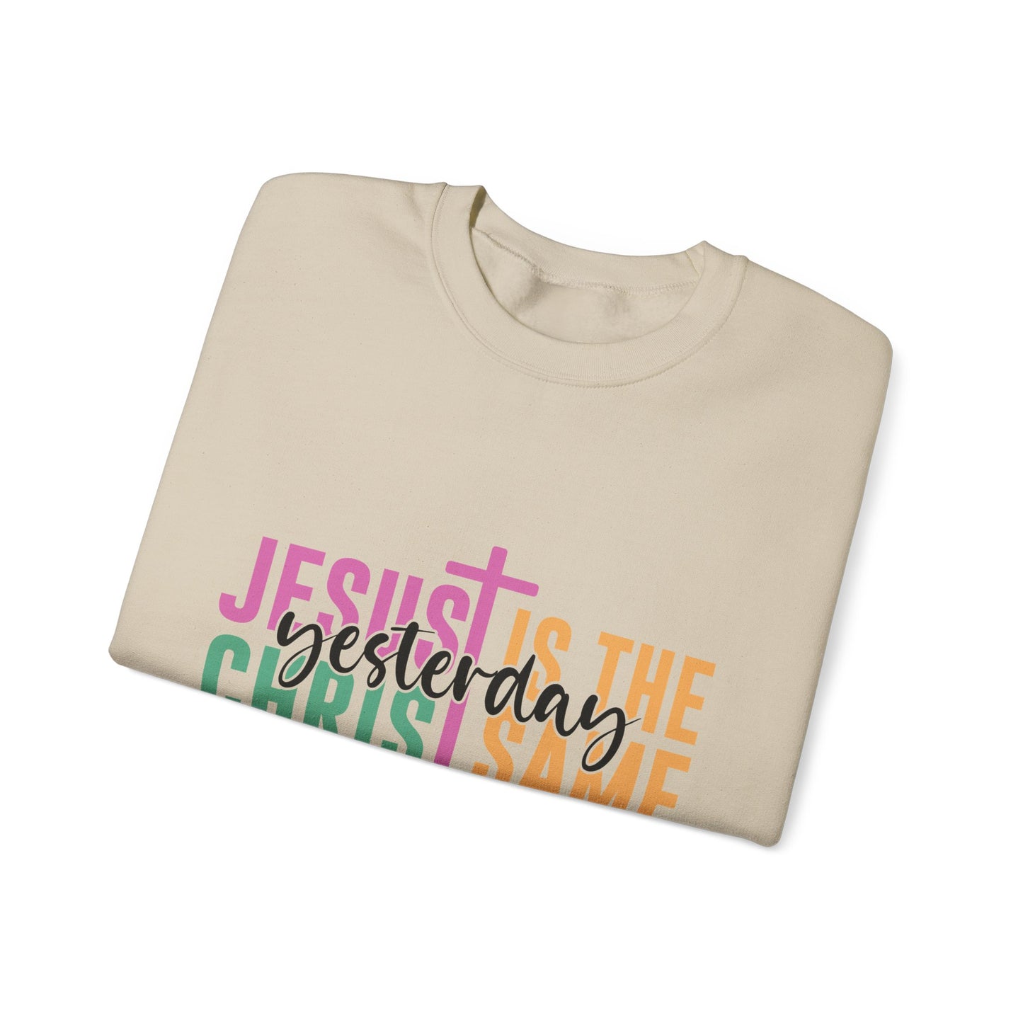 "Jesus Is" Faith-Inspired Crewneck Sweatshirt