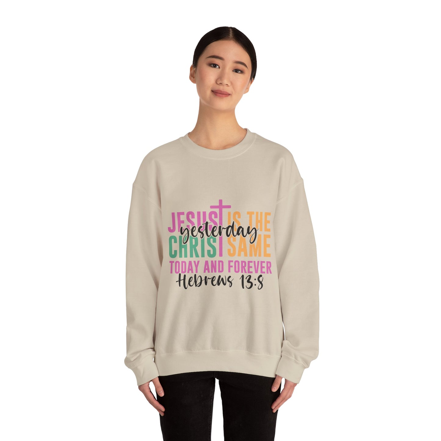 "Jesus Is" Faith-Inspired Crewneck Sweatshirt