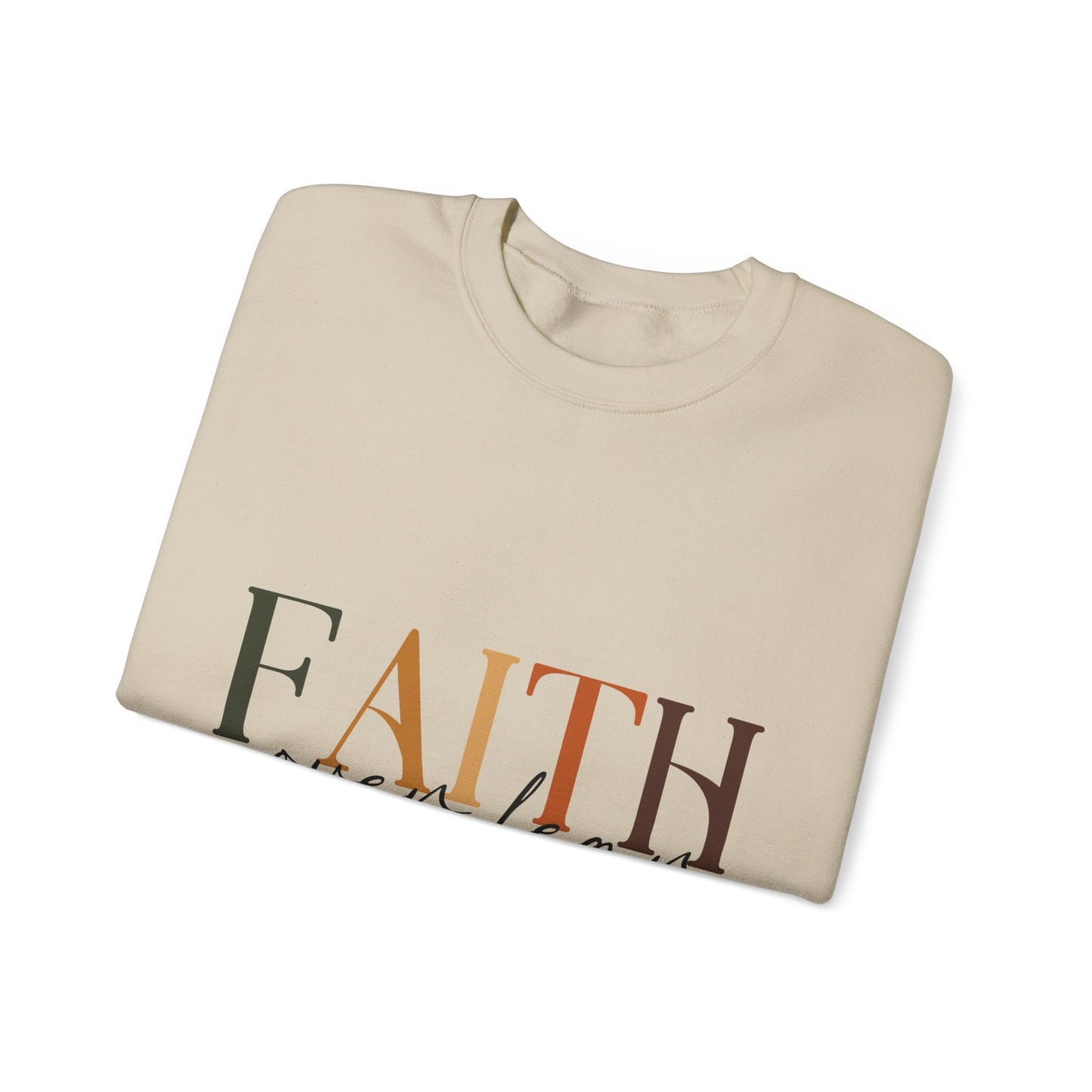 "Faith Over Fear" Inspirational Unisex Heavy Blend™ Crewneck Sweatshirt