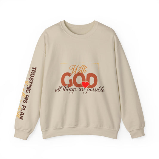 "With God" Crewneck Sweatshirt