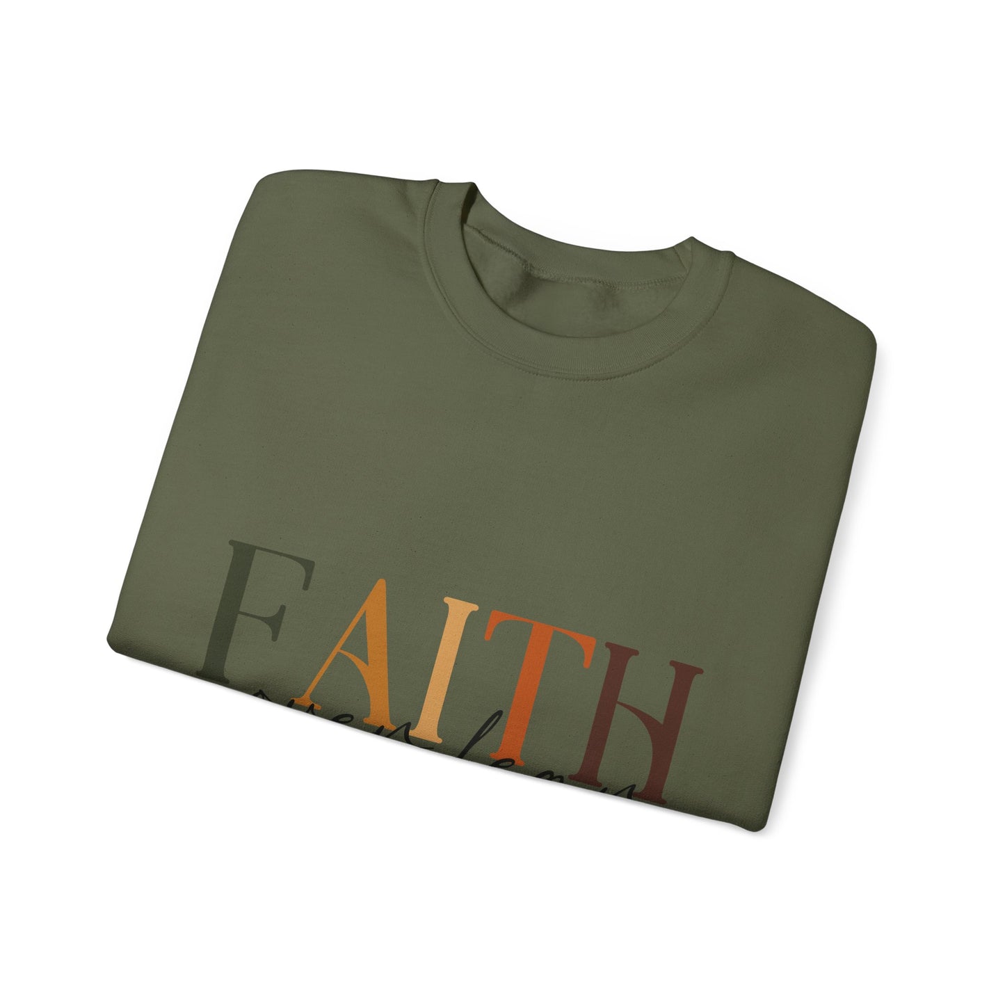 "Faith Over Fear" Inspirational Unisex Heavy Blend™ Crewneck Sweatshirt