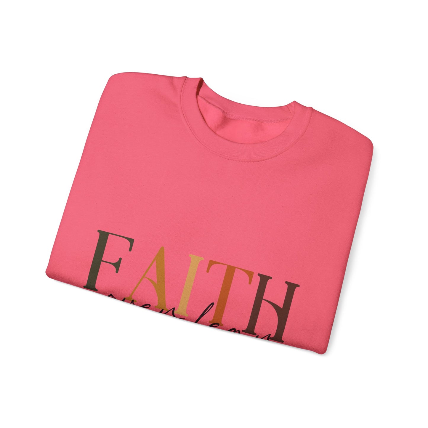 "Faith Over Fear" Inspirational Unisex Heavy Blend™ Crewneck Sweatshirt