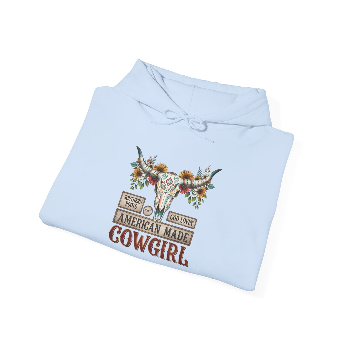 "American Made Cowgirl" Unisex Hoodie Sweatshirt