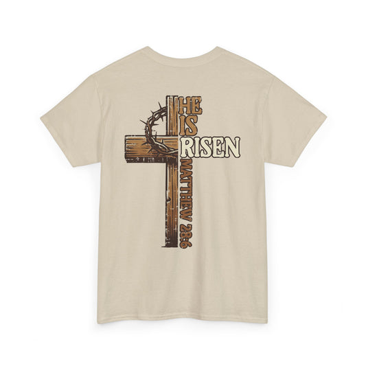 'He is Risen' Unisex Cotton T-Shirt