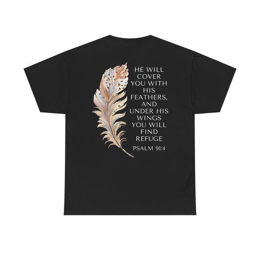 "Cover You With Feathers" Unisex Cotton T-Shirt