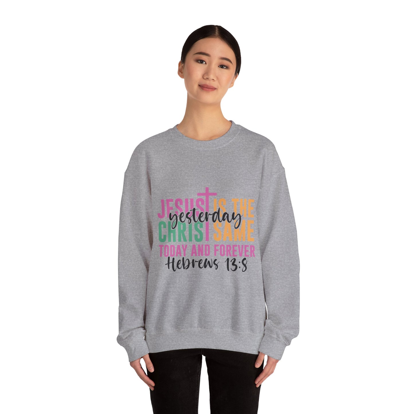 "Jesus Is" Faith-Inspired Crewneck Sweatshirt