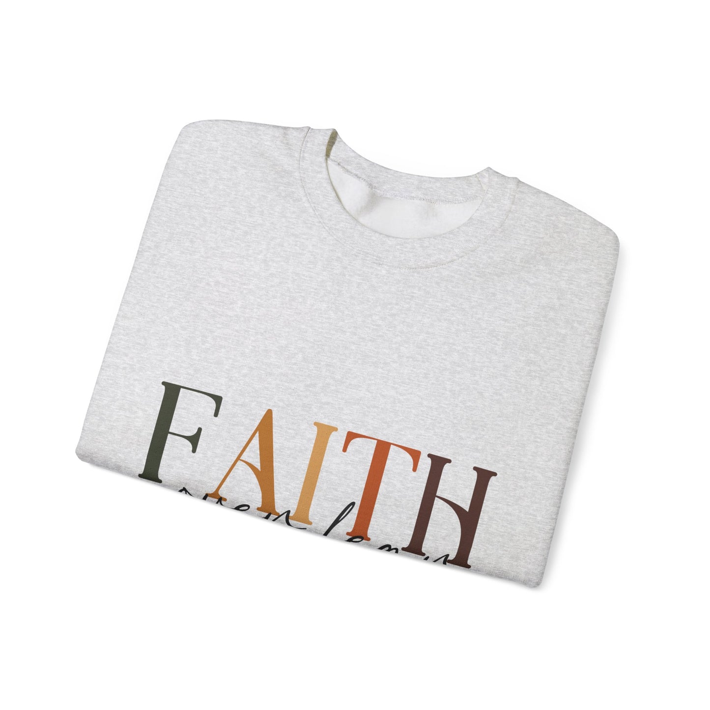 "Faith Over Fear" Inspirational Unisex Heavy Blend™ Crewneck Sweatshirt