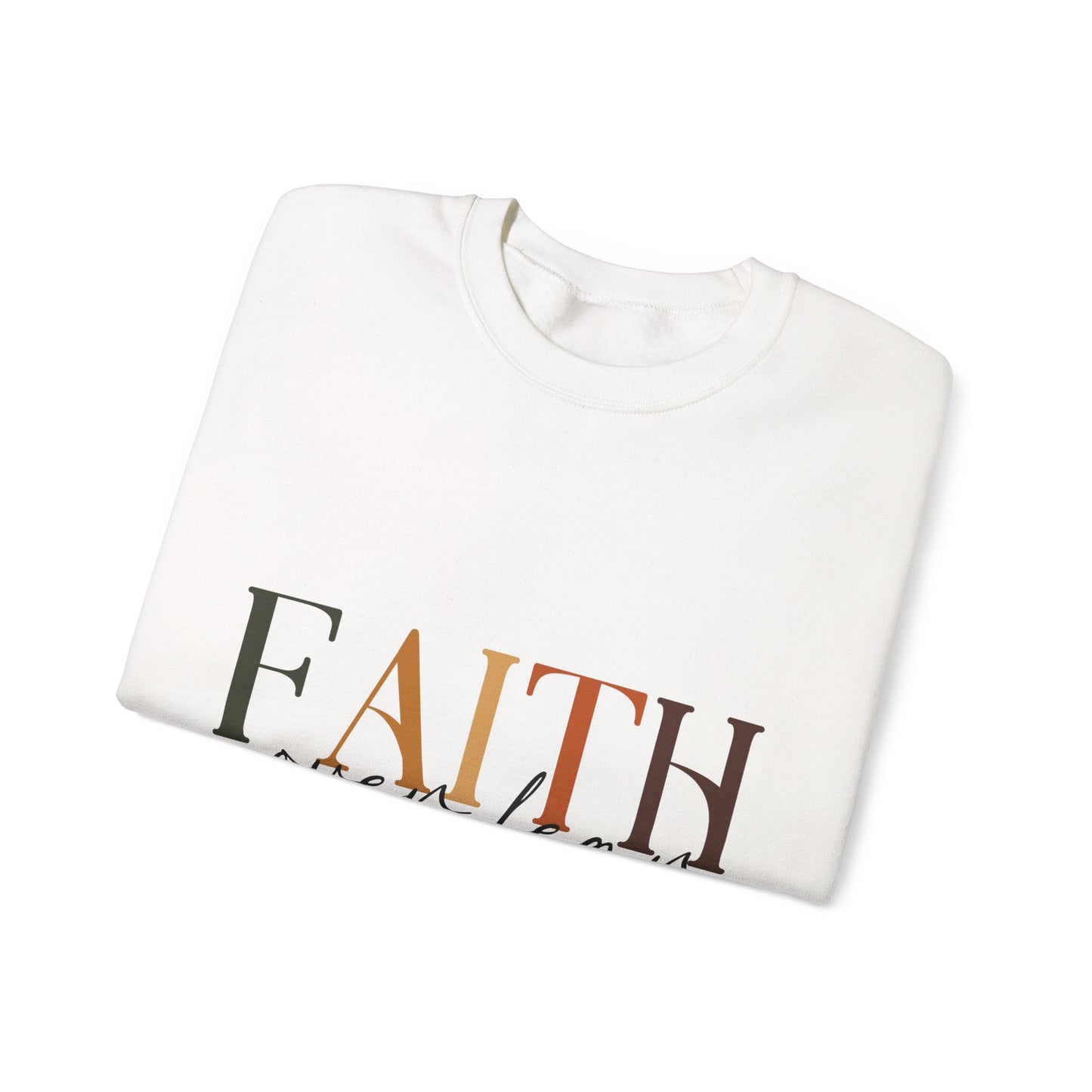 "Faith Over Fear" Inspirational Unisex Heavy Blend™ Crewneck Sweatshirt