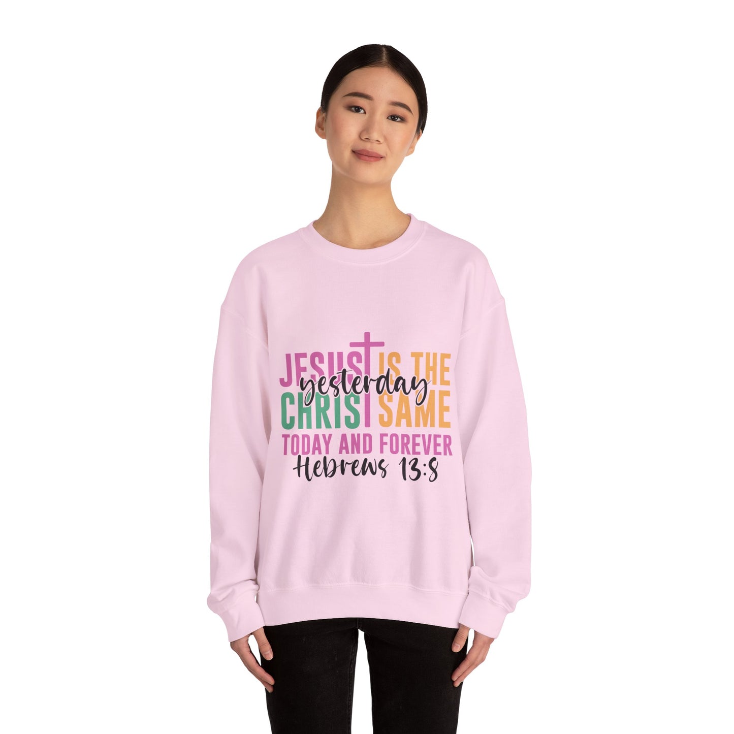 "Jesus Is" Faith-Inspired Crewneck Sweatshirt