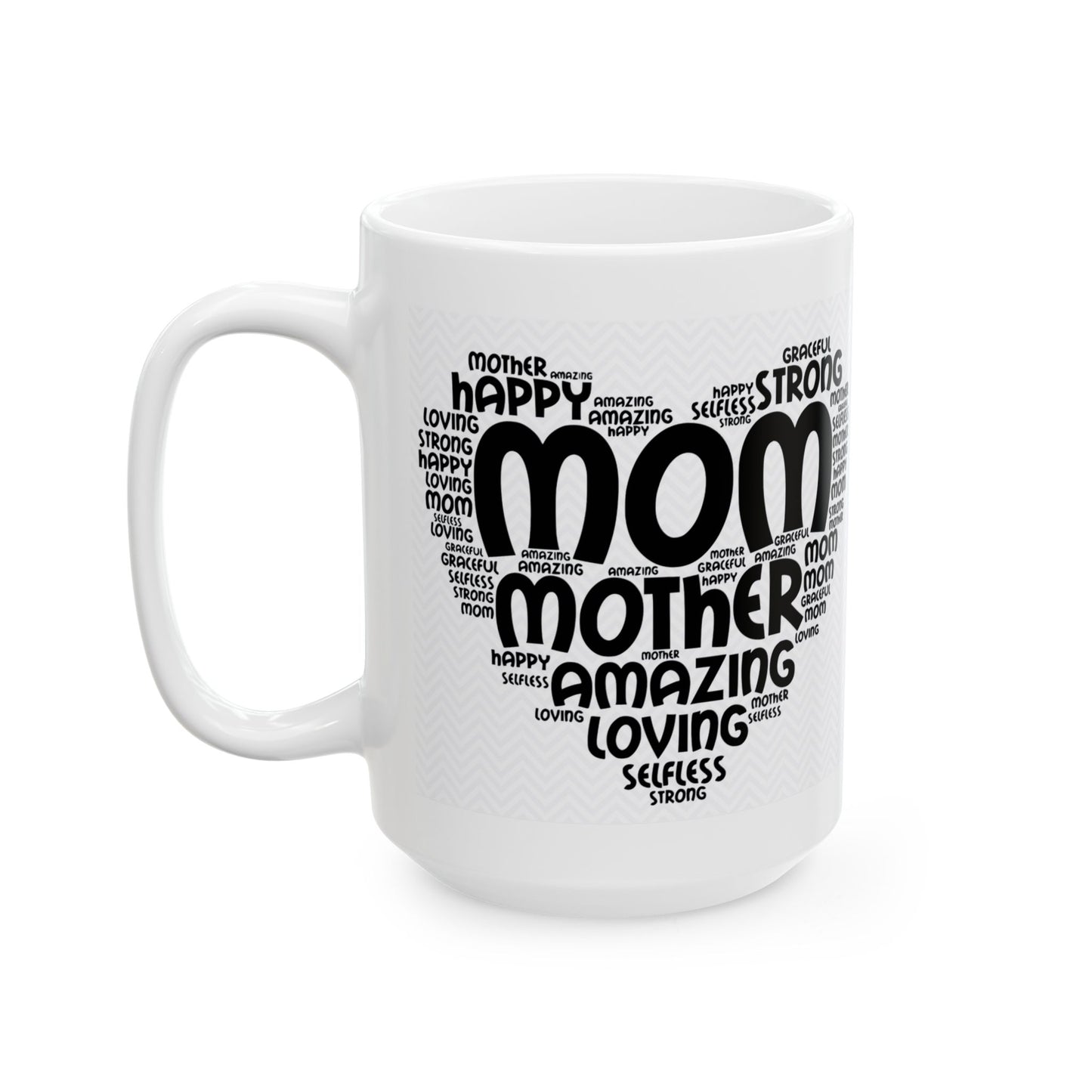 "Mom Word Art" Mug