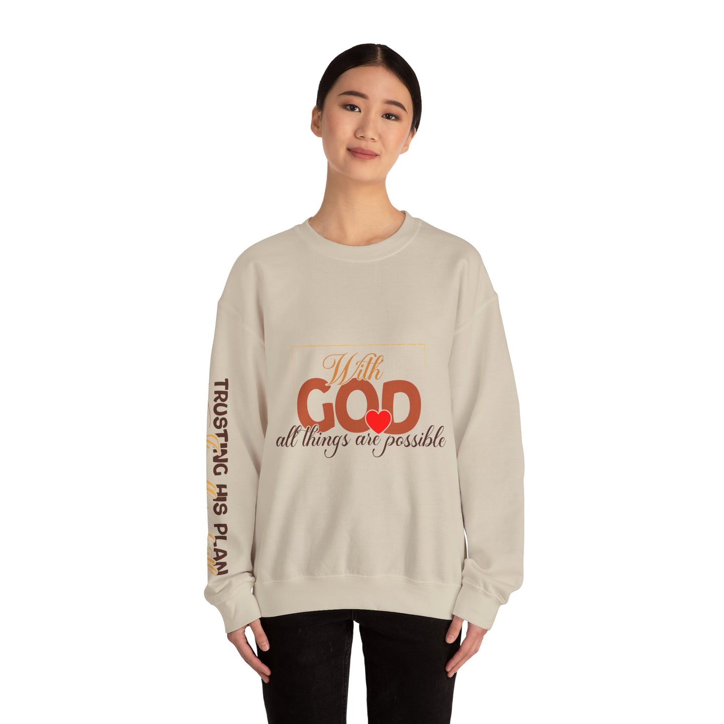 "With God" Crewneck Sweatshirt