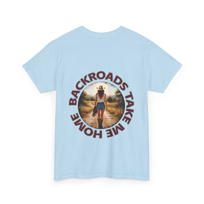 "Backroads Take Me Home" Unisex Cotton T-Shirt