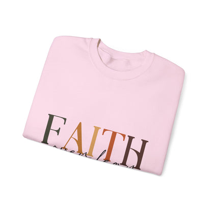 "Faith Over Fear" Inspirational Unisex Heavy Blend™ Crewneck Sweatshirt