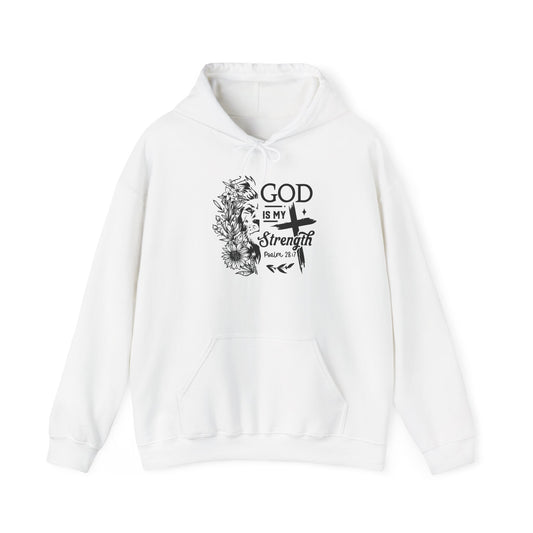 "God Is My Strength" Unisex Hoodie