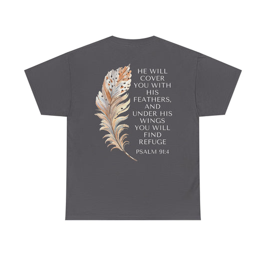 "Cover You With Feathers" Unisex Cotton T-Shirt