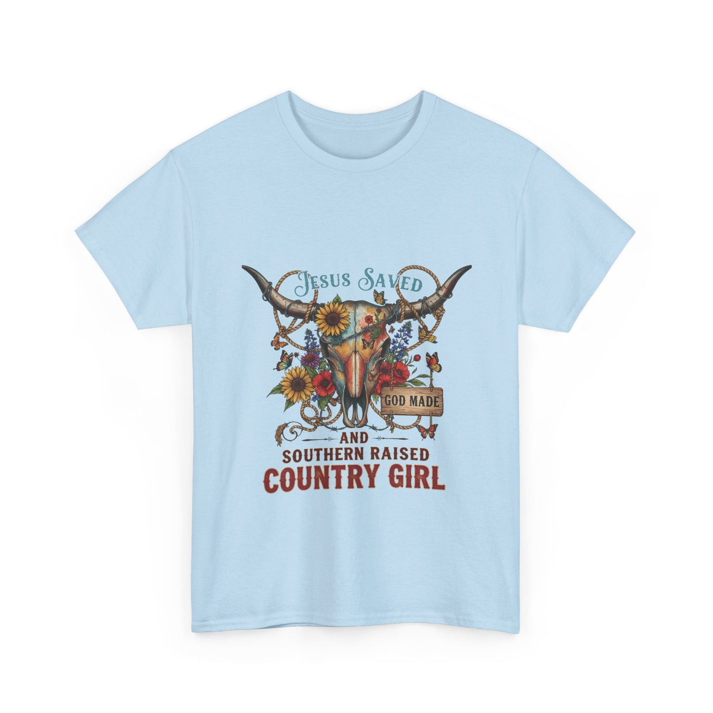 "Jesus Saved, God Made & Southern Raised" Unisex T‑Shirt