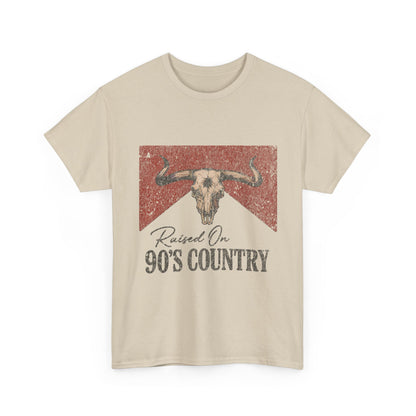 "90's Raised On Country Music" Unisex Cotton T-Shirt
