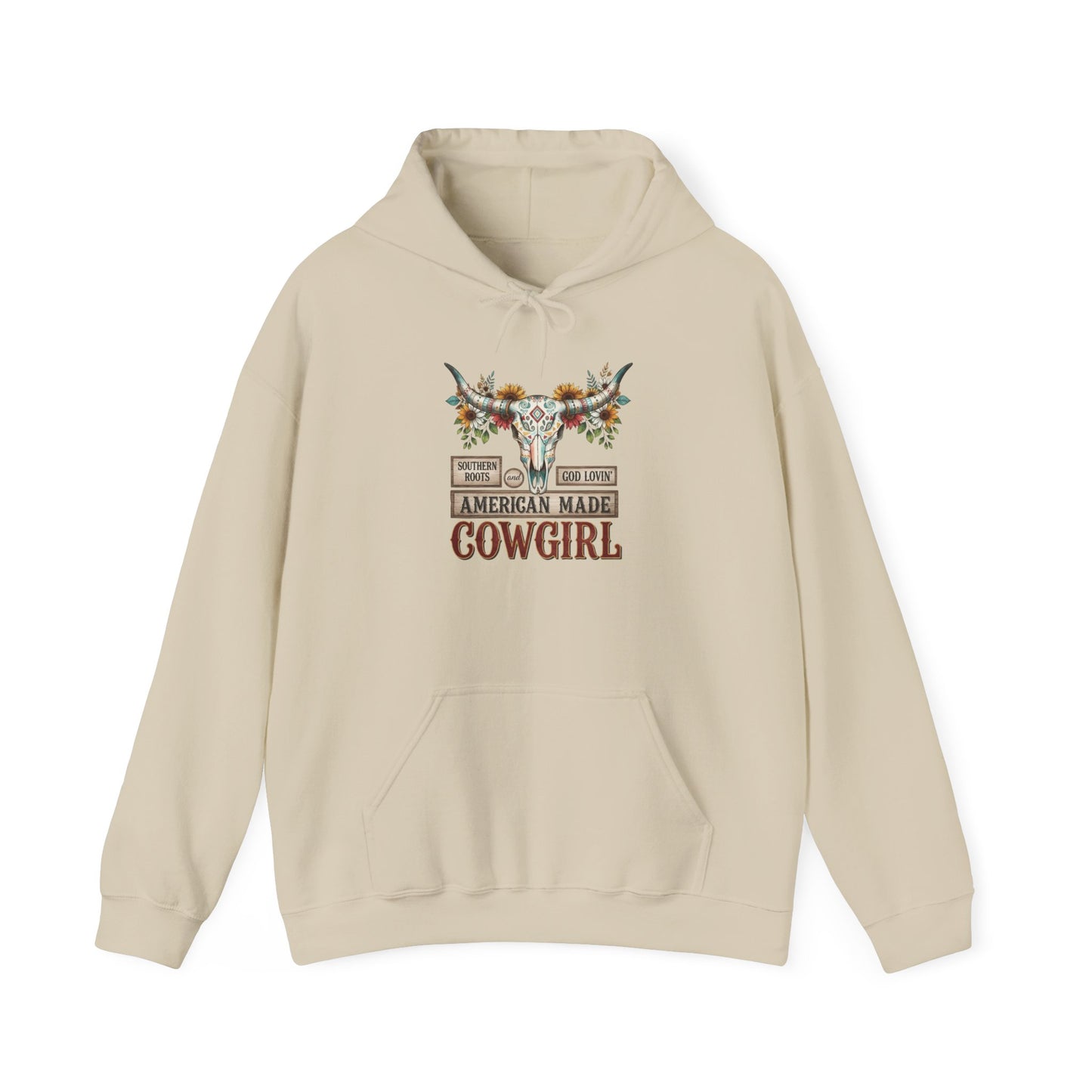 "American Made Cowgirl" Unisex Hoodie Sweatshirt