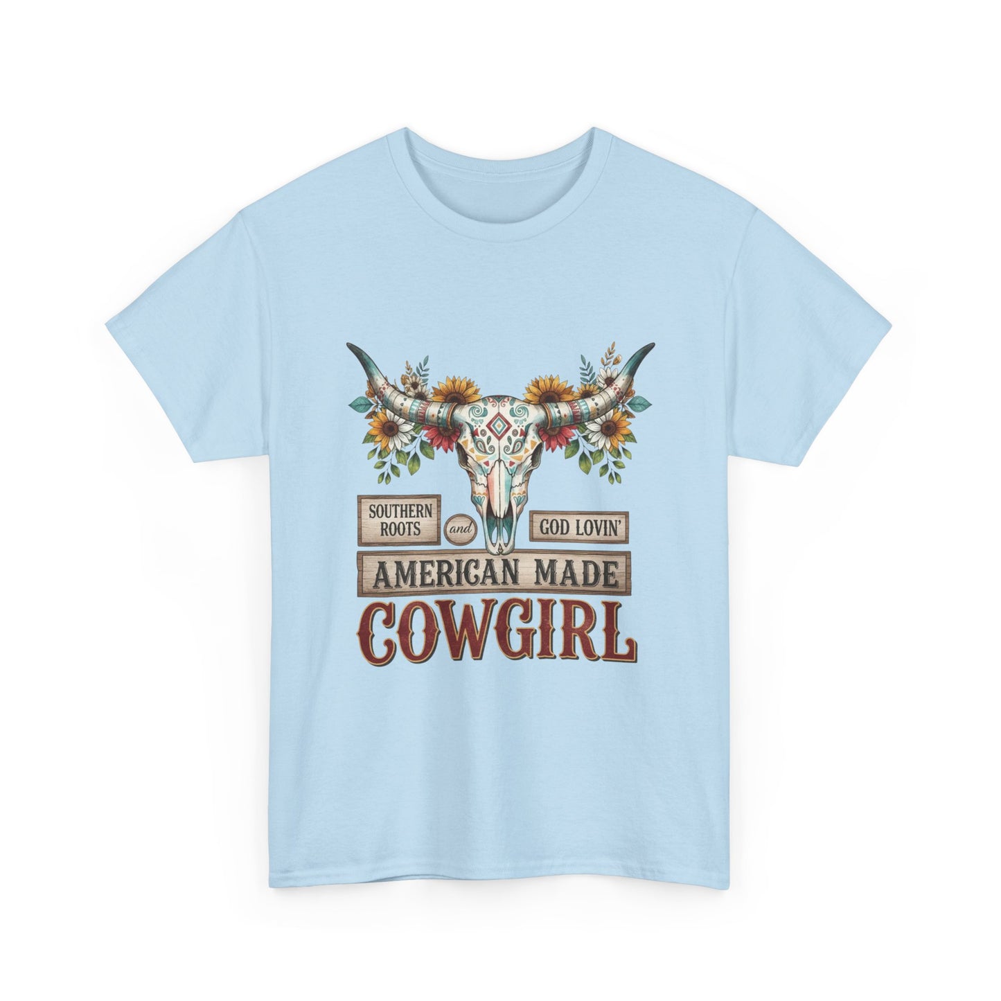 "American Made Cowgirl" Unisex T-Shirt