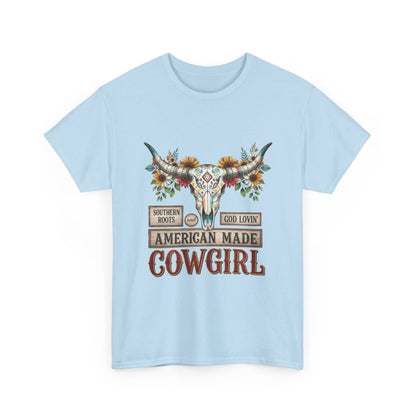 "American Made Cowgirl" Unisex T-Shirt