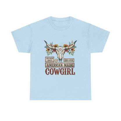 "American Made Cowgirl" Unisex T-Shirt