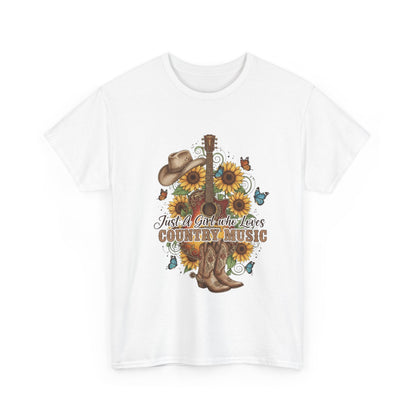 "Just a Girl Who Loves Country Music" Unisex T-Shirt