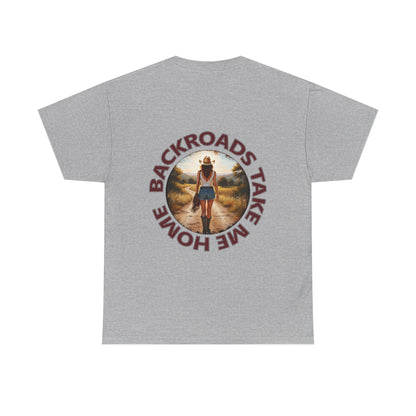 "Backroads Take Me Home" Unisex Cotton T-Shirt