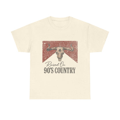 "90's Raised On Country Music" Unisex Cotton T-Shirt