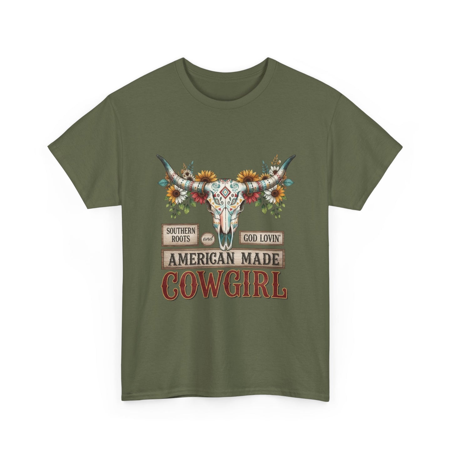 "American Made Cowgirl" Unisex T-Shirt