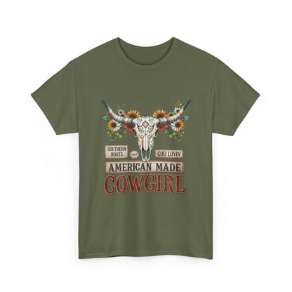 "American Made Cowgirl" Unisex T-Shirt