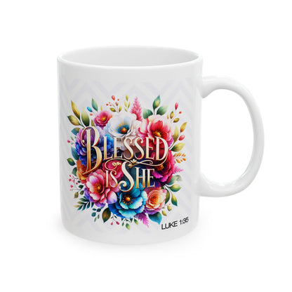 "Blessed Is She" Mug