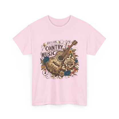 "Just a Girl Who Loves Country Music" Unisex T-Shirt