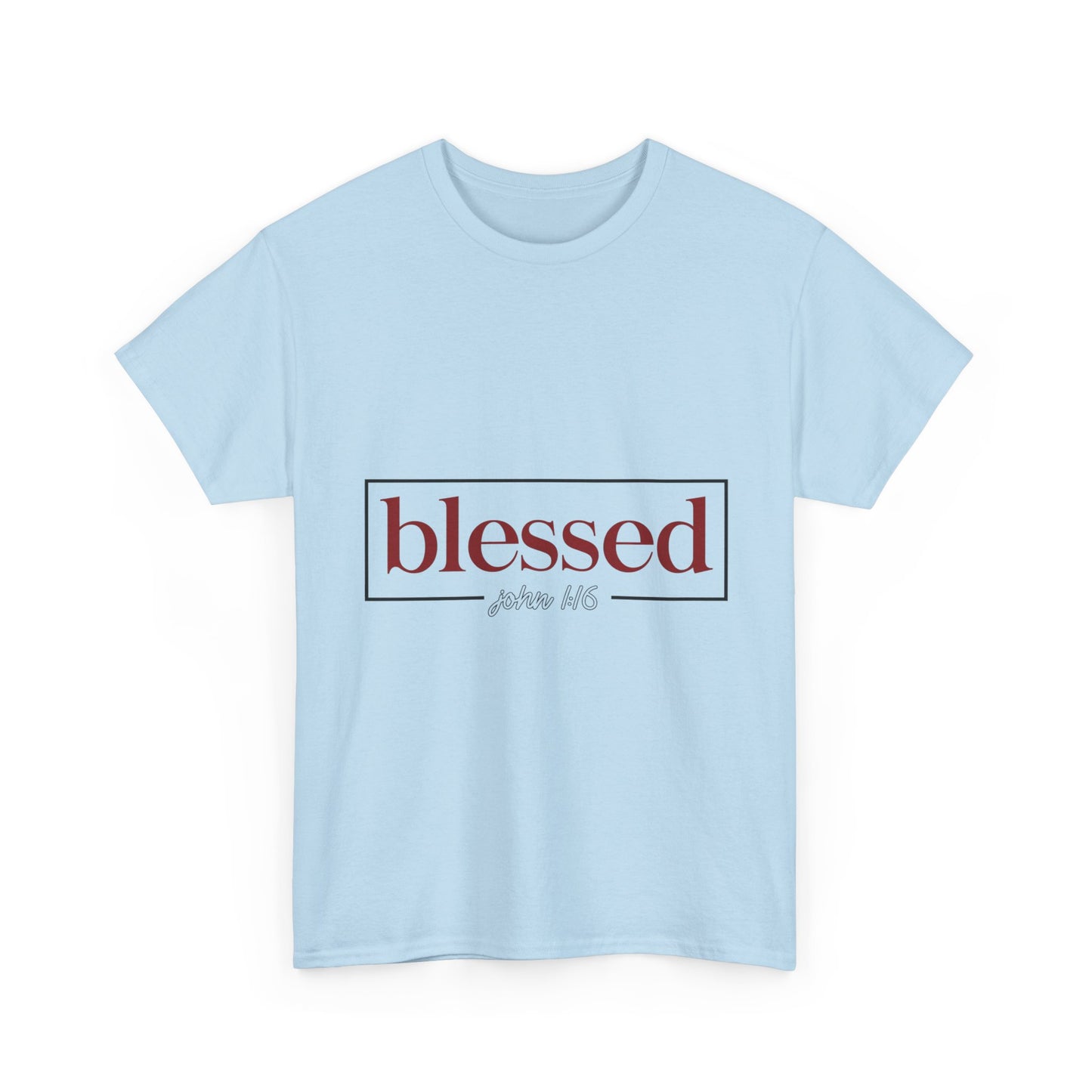 Blessed Script Tee — "blessed" Psalm 116 Inspirational Christian T-Shirt