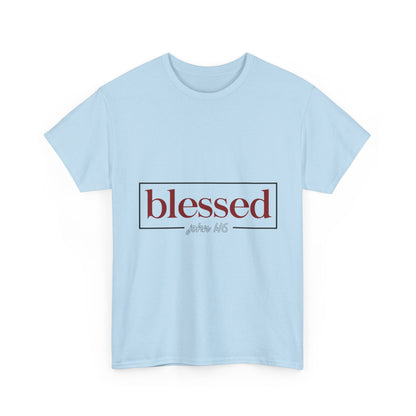 Blessed Script Tee — "blessed" Psalm 116 Inspirational Christian T-Shirt