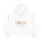 "God Is Still Writing Your Story" Crop Hoodie -