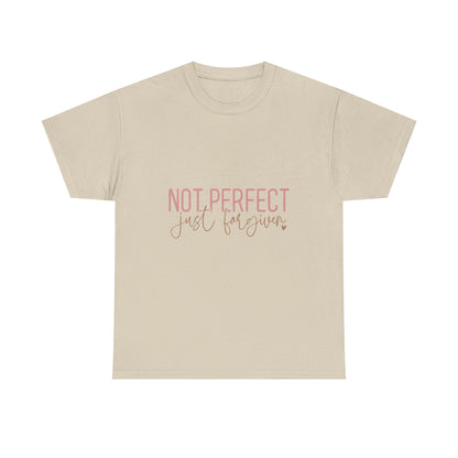 "Not Perfect Just Forgiven" Unisex Cotton T-Shirt