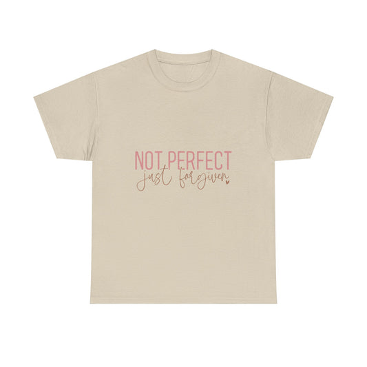 "Not Perfect Just Forgiven" Unisex Cotton T-Shirt