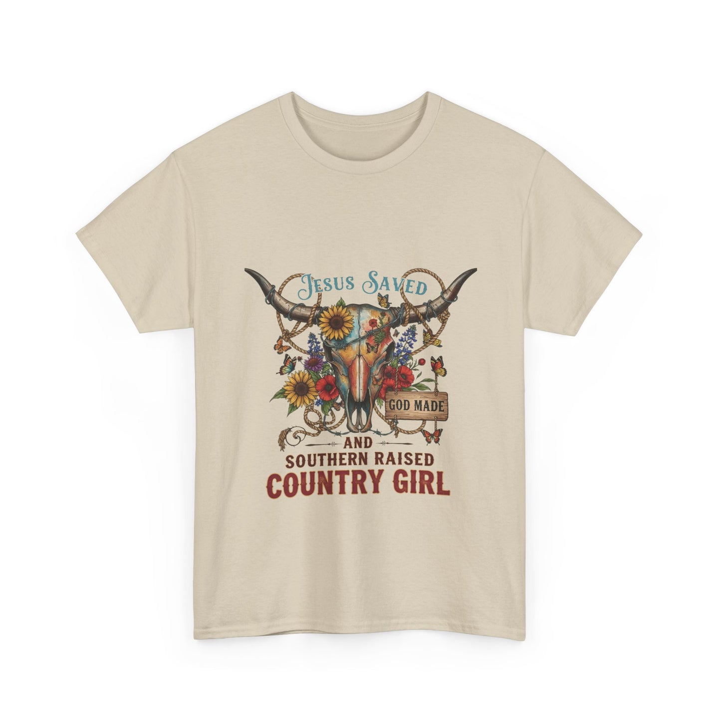 "Jesus Saved, God Made & Southern Raised" Unisex T‑Shirt
