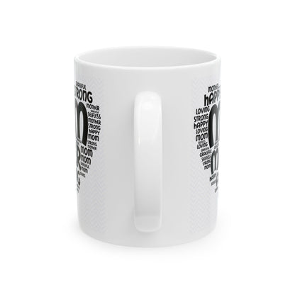 "Mom Word Art" Mug