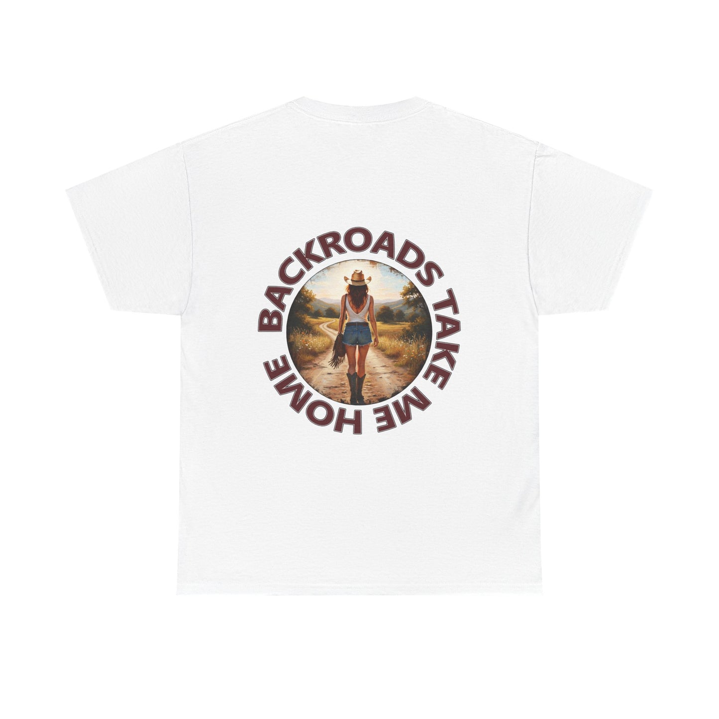 "Backroads Take Me Home" Unisex Cotton T-Shirt