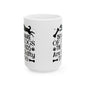 Beware of Dogs Ceramic Mug - Fun Pet Lover Coffee Cup, Kid-Friendly Gift, Housewarming Gift for Dog Owners, 11oz/15oz