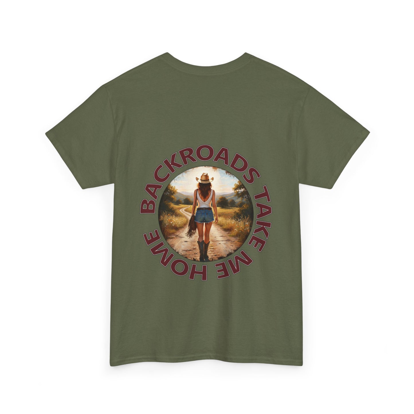 "Backroads Take Me Home" Unisex Cotton T-Shirt