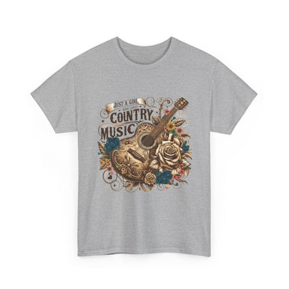 "Just a Girl Who Loves Country Music" Unisex T-Shirt