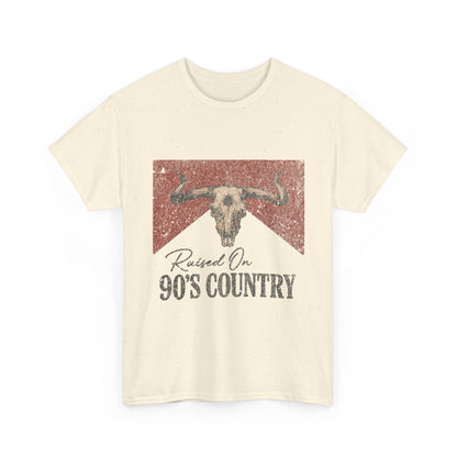 "90's Raised On Country Music" Unisex Cotton T-Shirt