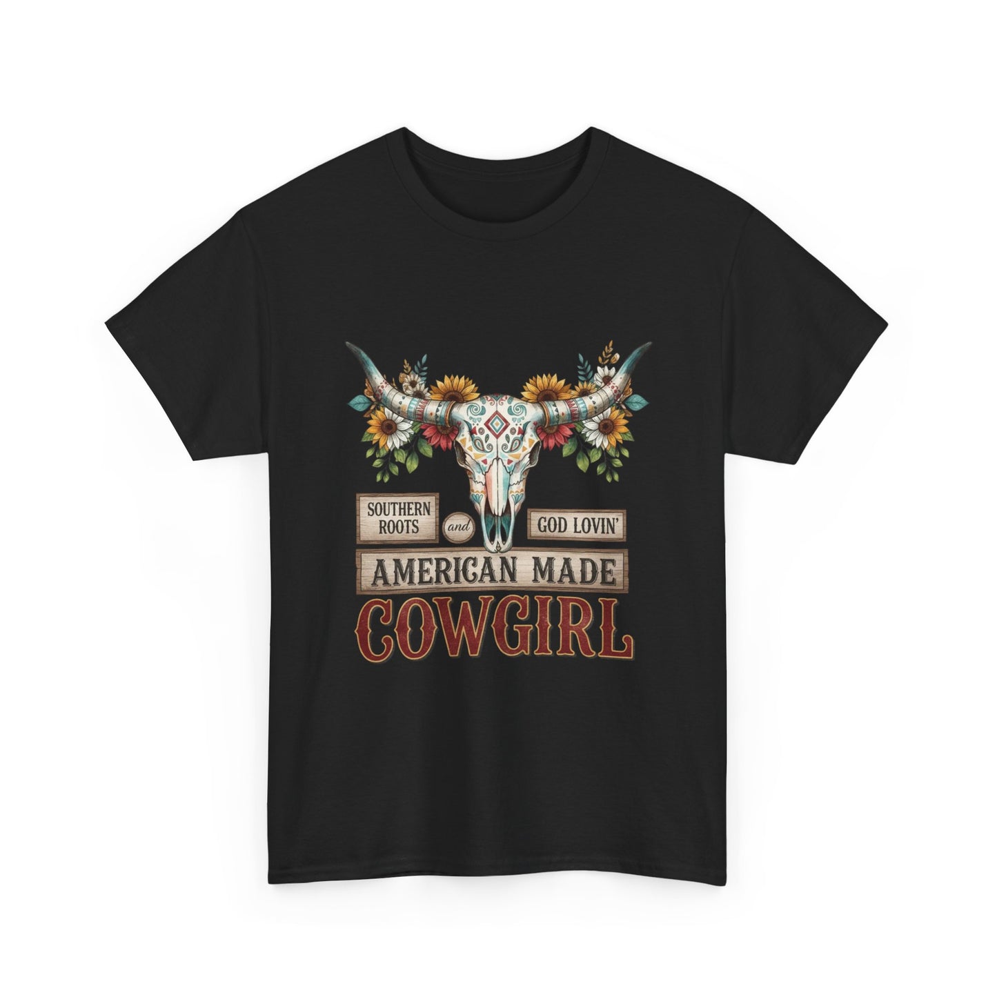 "American Made Cowgirl" Unisex T-Shirt