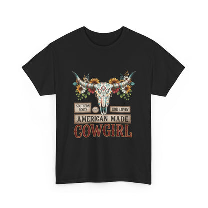 "American Made Cowgirl" Unisex T-Shirt